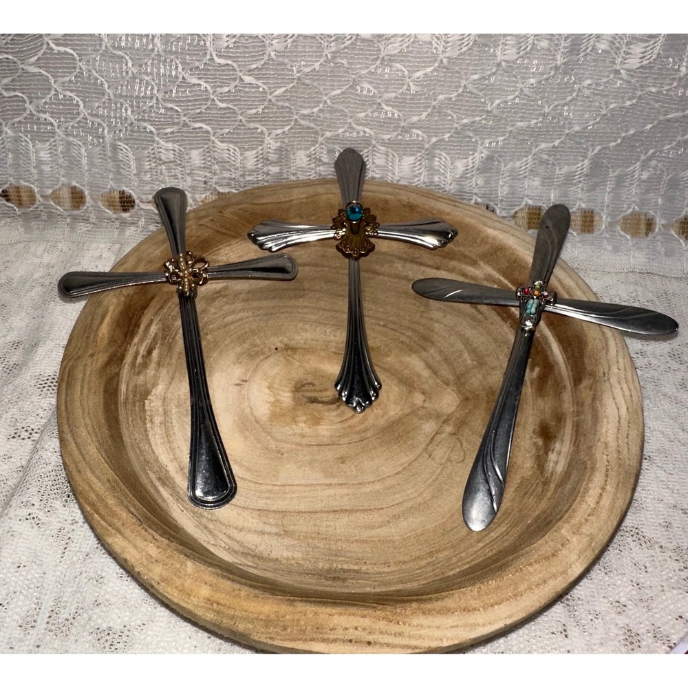 Unique Cross Decor Set Religious Gifts Christian Home Decor - set of 3